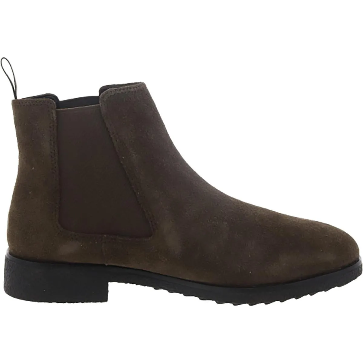 Griffin Plaza Womens Suede Heeled Ankle Boots