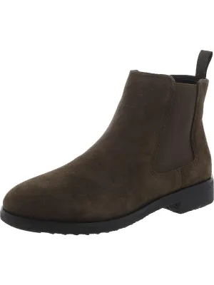 Griffin Plaza Womens Suede Heeled Ankle Boots