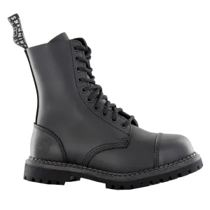 Grinders Stag Cs Derby Black Unisex Ankle Steel Toe Boots