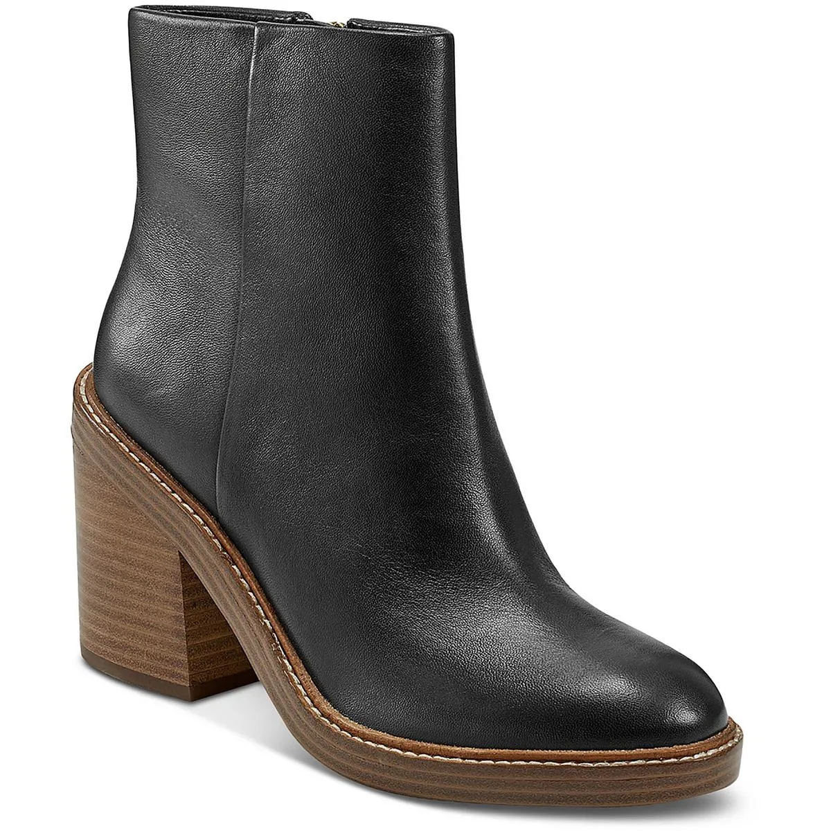 Haleena Womens Suede Almond Toe Ankle Boots