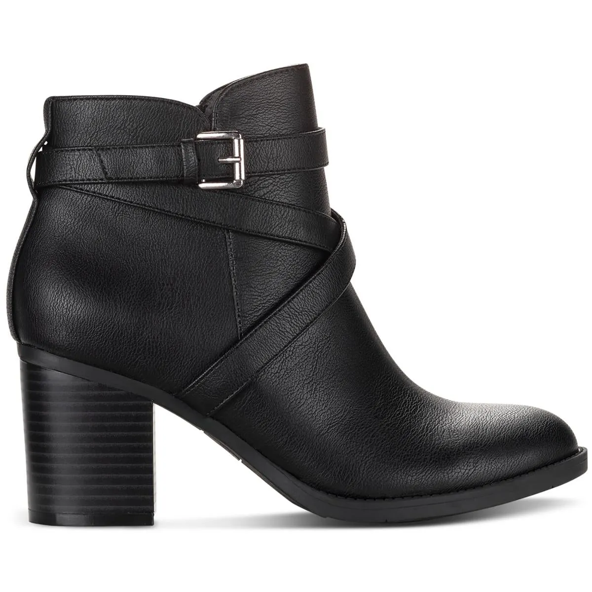 Harmonyy Womens Faux Leather Ankle Booties