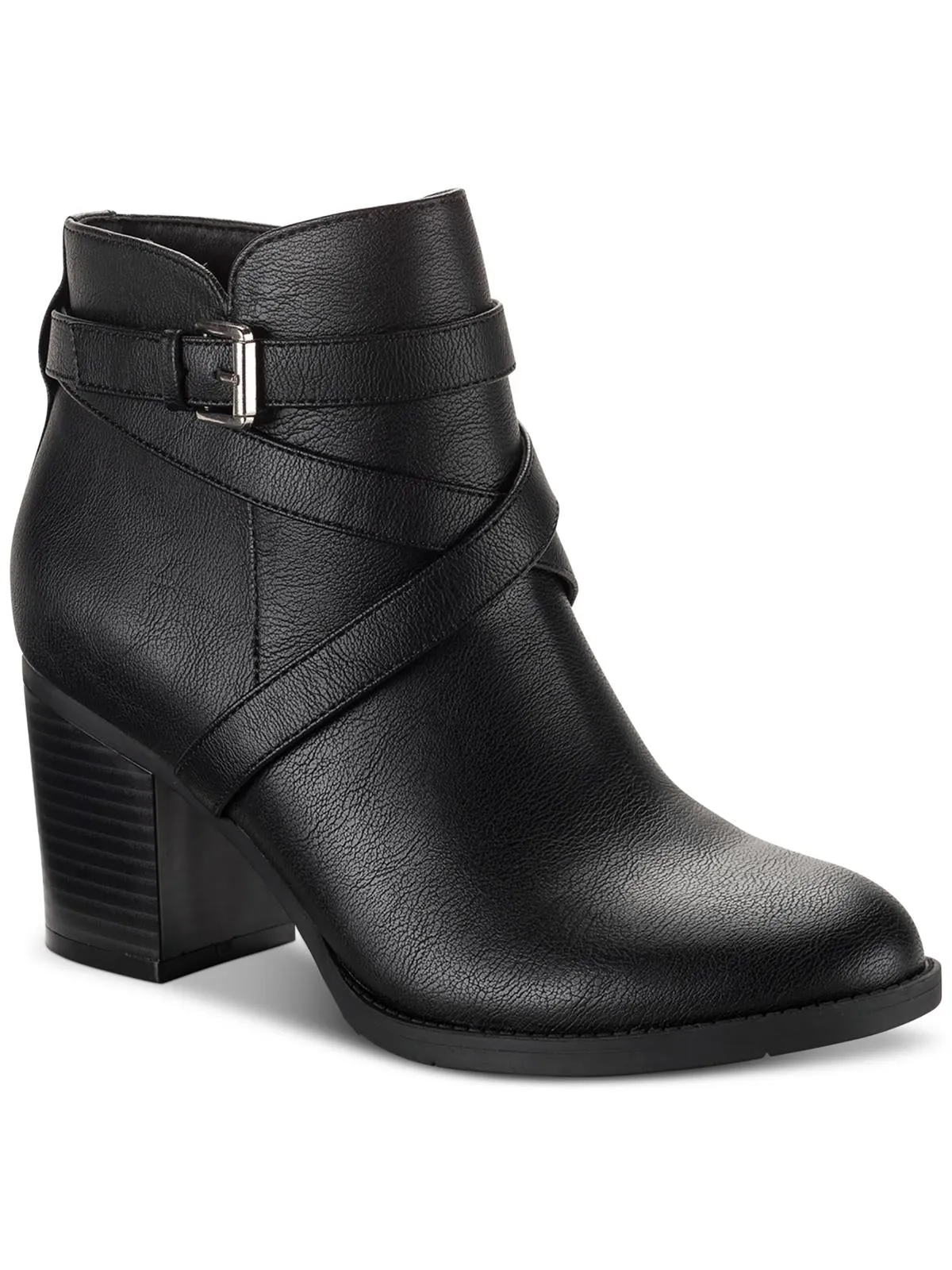 Harmonyy Womens Faux Leather Ankle Booties