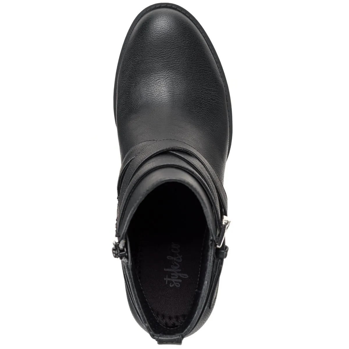 Harmonyy Womens Faux Leather Ankle Booties