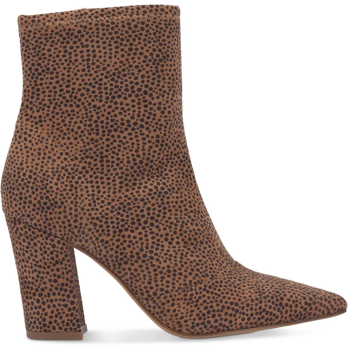 Hendria Womens Faux Suede Pointed Toe Ankle Boots