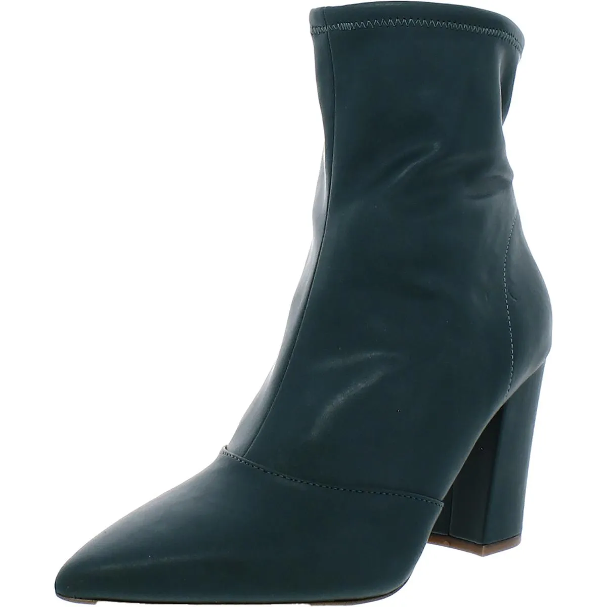 Hendria Womens Faux Suede Pointed Toe Ankle Boots