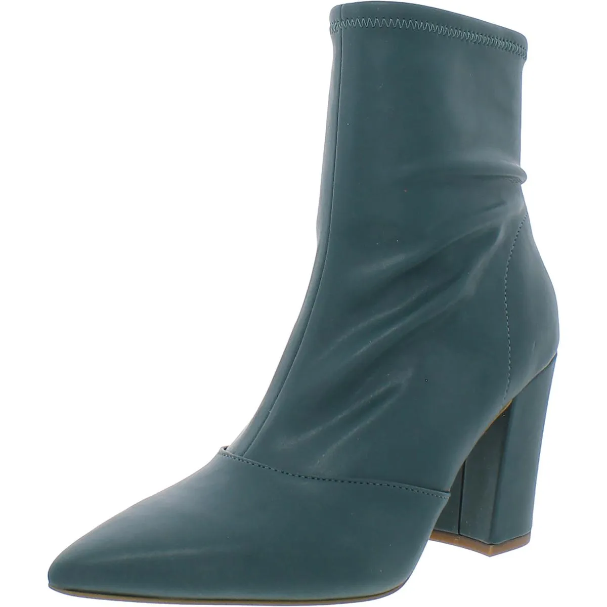 Hendria Womens Faux Suede Pointed Toe Ankle Boots