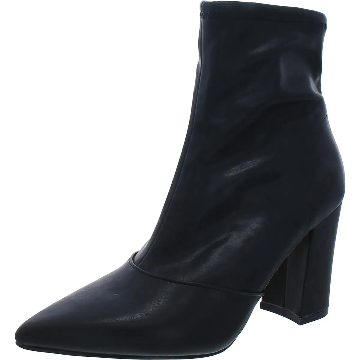 Hendria Womens Faux Suede Pointed Toe Ankle Boots