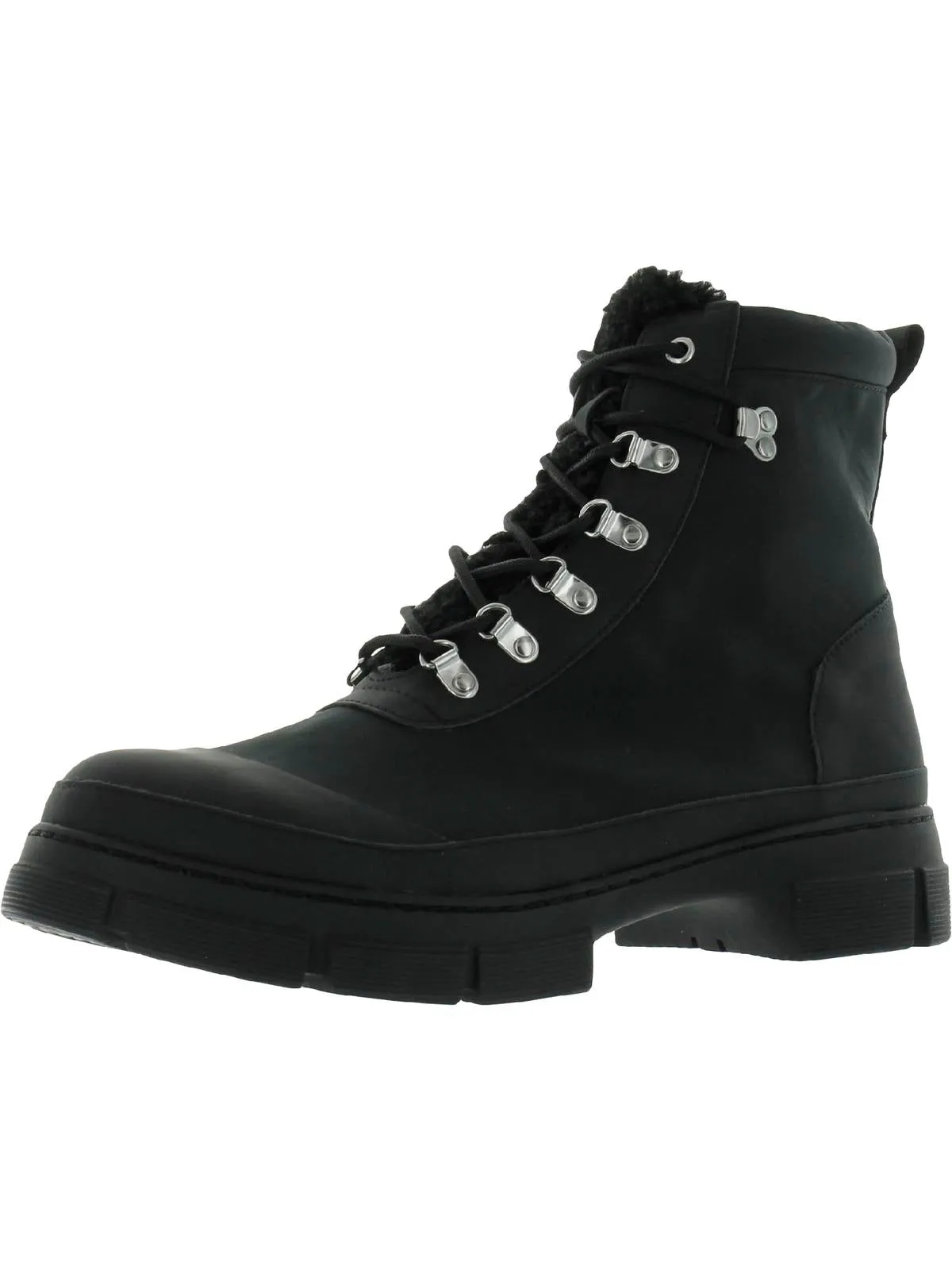 Hildy Womens Lug Sole Lace Up Ankle Boots