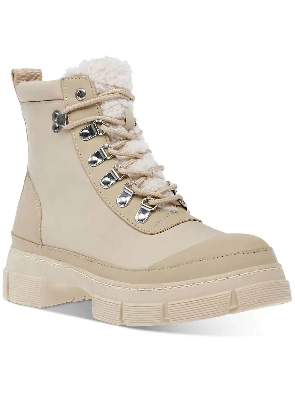 Hildy Womens Lug Sole Lace Up Ankle Boots