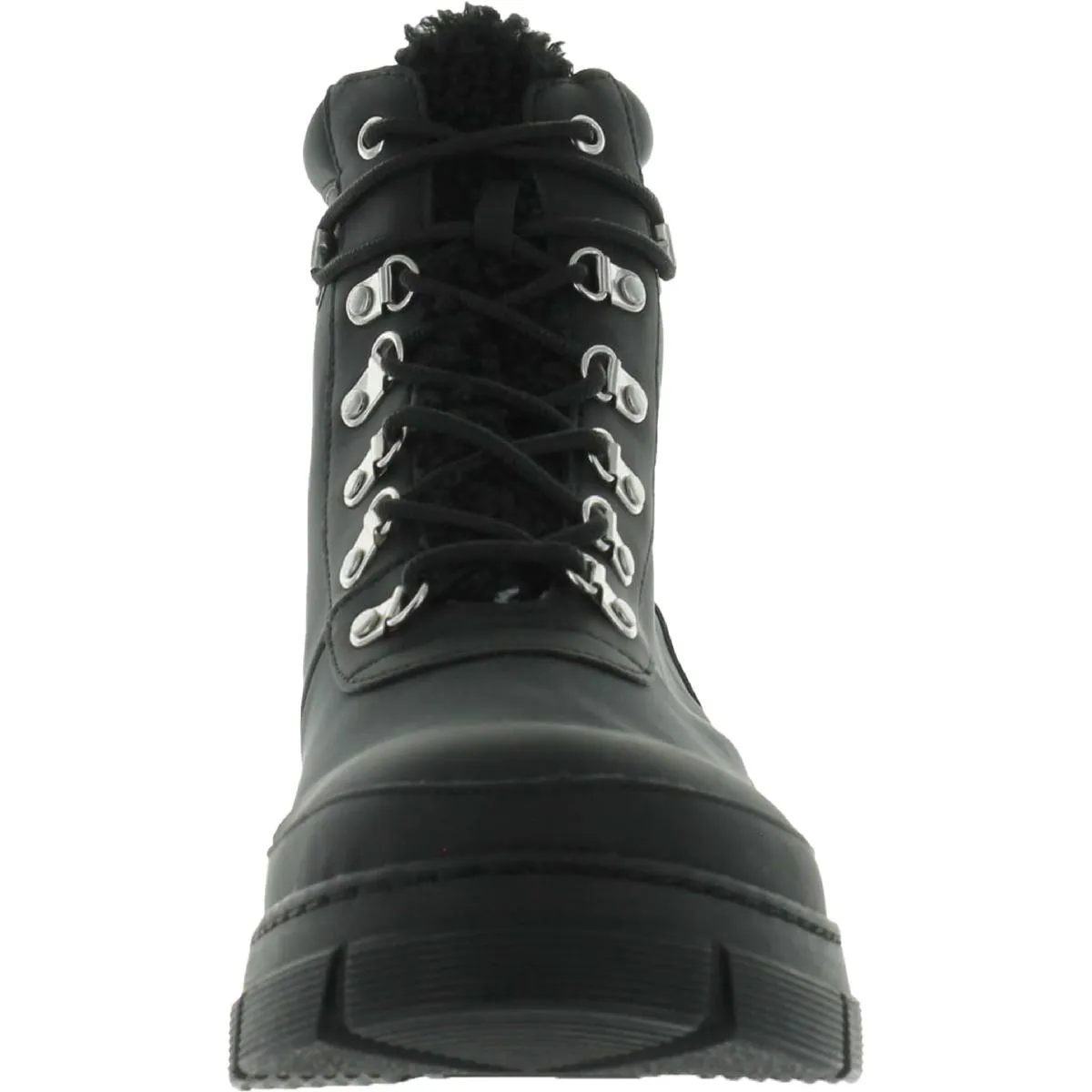 Hildy Womens Lug Sole Lace Up Ankle Boots