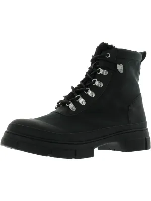 Hildy Womens Lug Sole Lace Up Ankle Boots