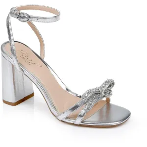 Hillary Womens Jeweled Man Made Ankle Strap