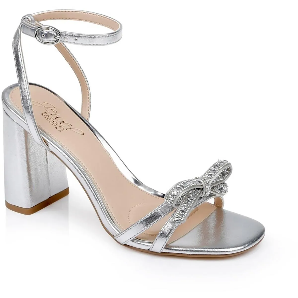 Hillary Womens Jeweled Man Made Ankle Strap