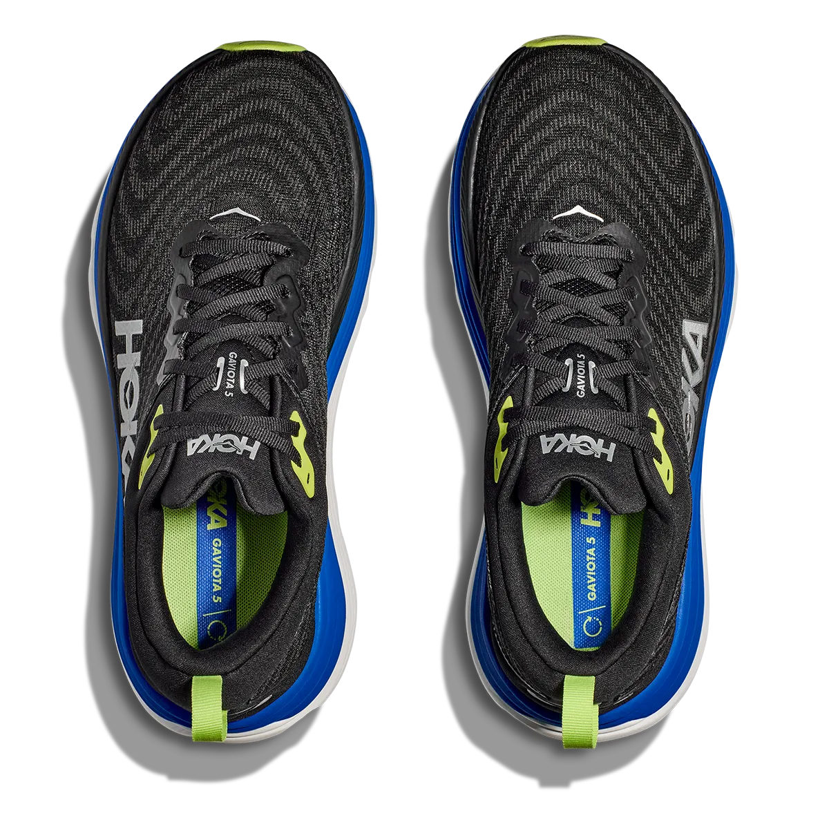 Hoka Gaviota 5 - Black - Electric Cobalt