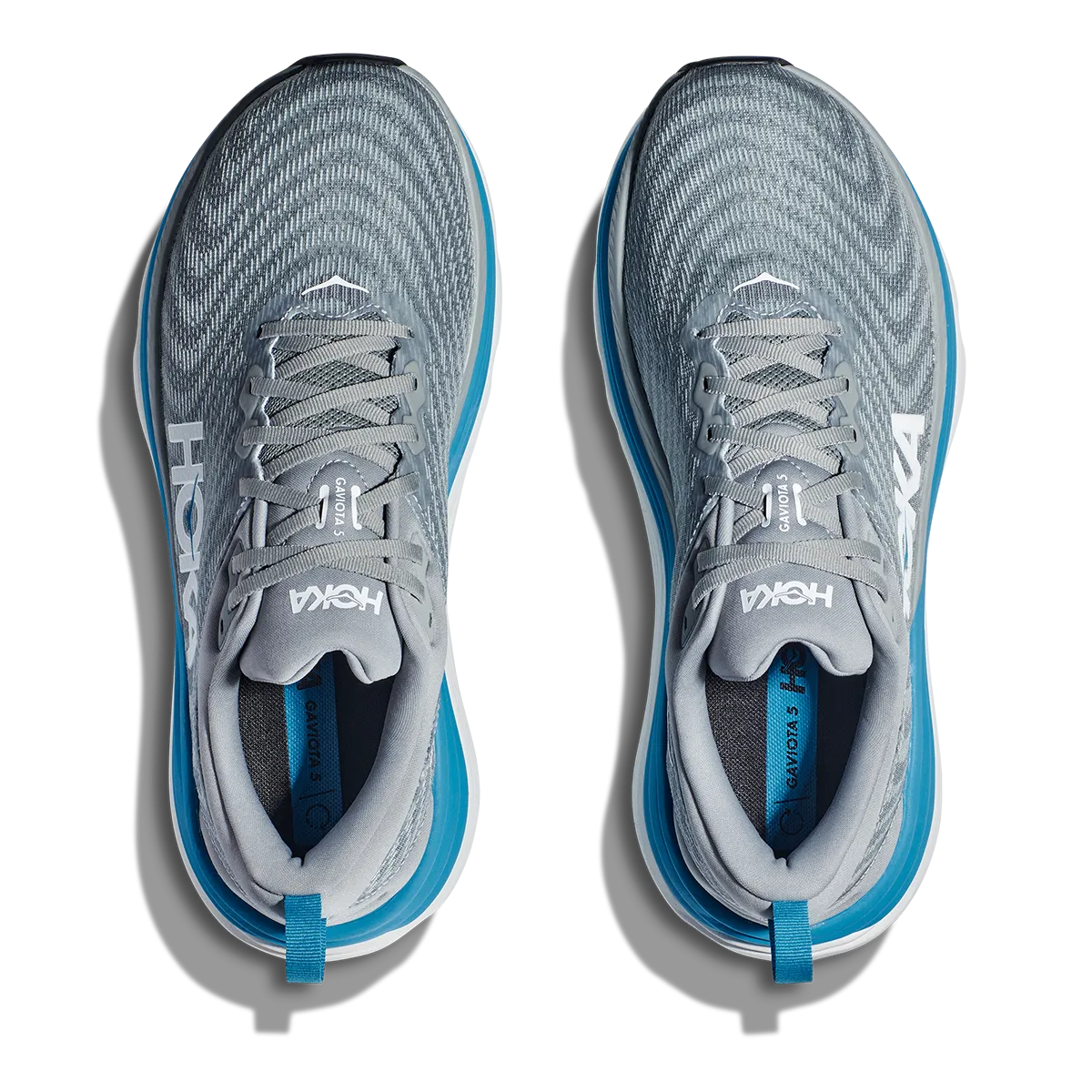 Hoka Gaviota 5 - Limestone - Diva Blue