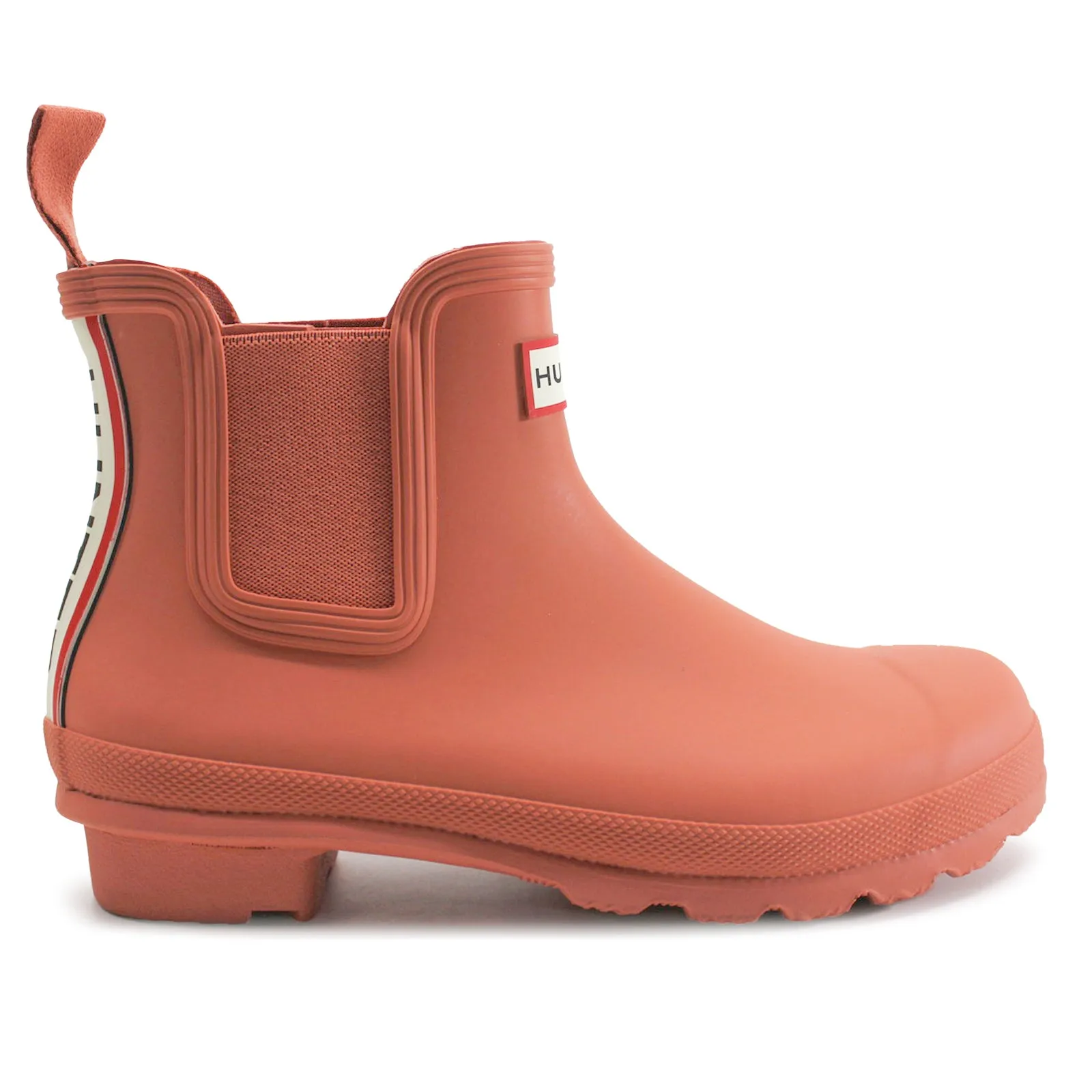 Hunter Original Chelsea Tri Colour Logo Backstrap Rubber Women's Ankle Boots
