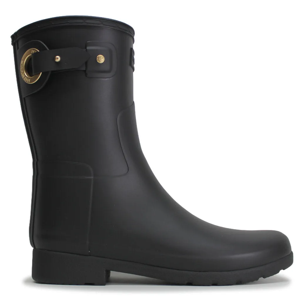 Hunter Refined Short Eyelet Rubber Textile Women's Mid Calf Wellington Boots