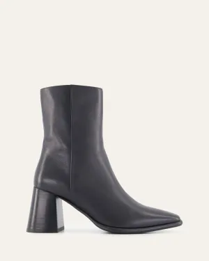 IGGY MID ANKLE BOOTS BLACK LEATHER