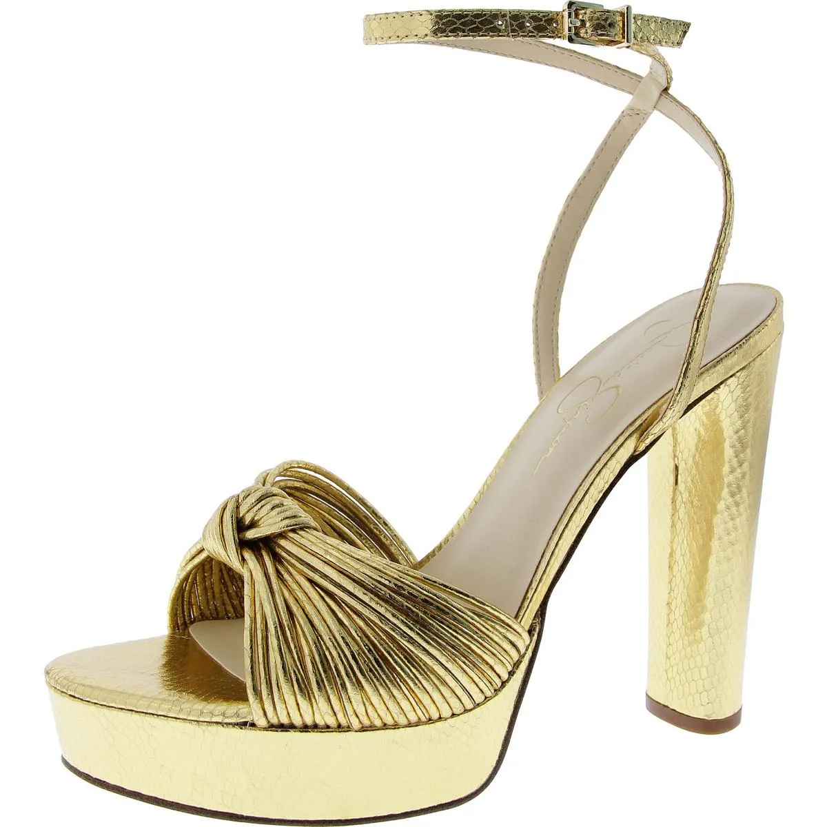 Immie Womens Ankle Strap Platform Pumps