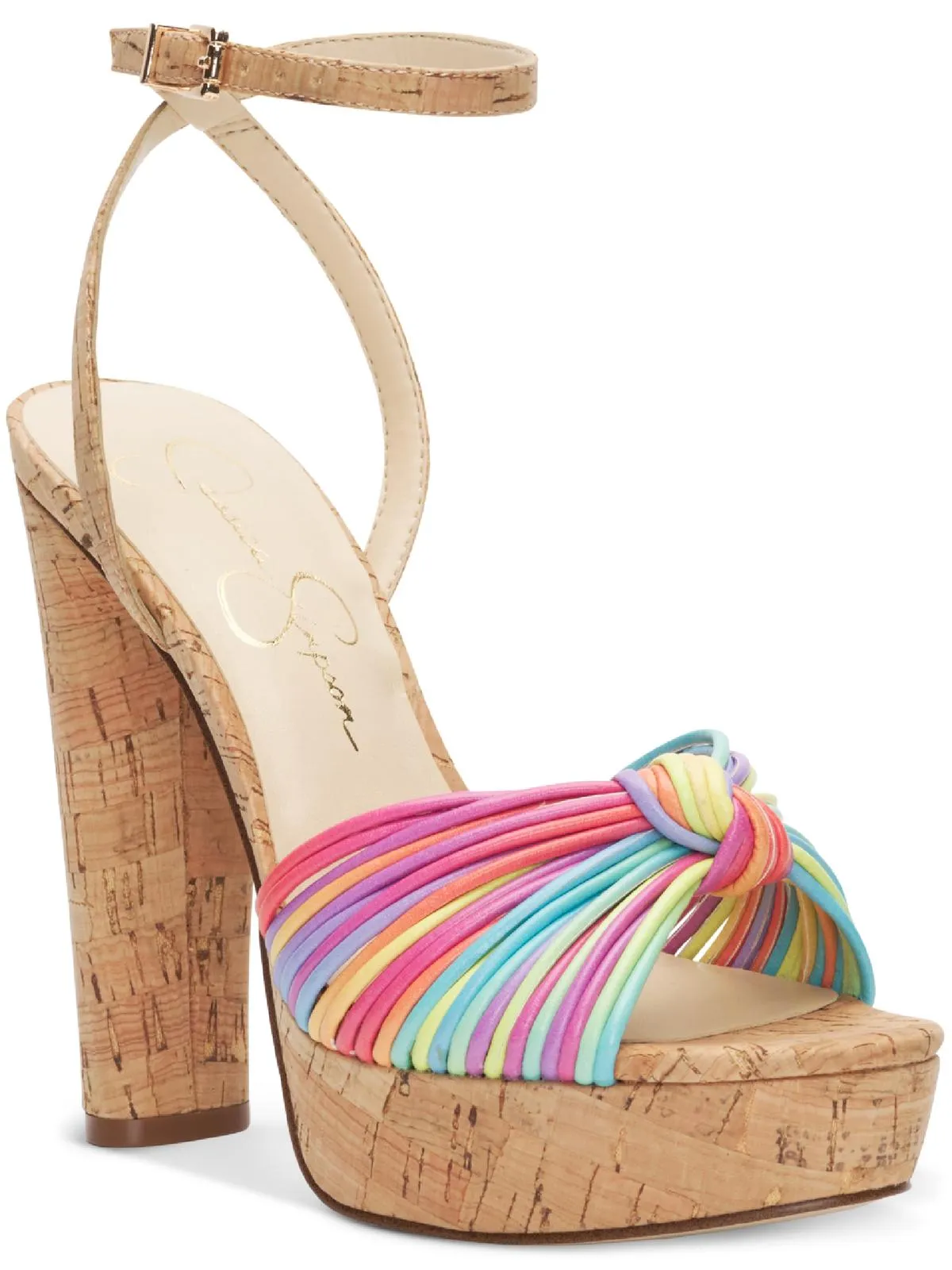 Immie Womens Ankle Strap Platform Pumps