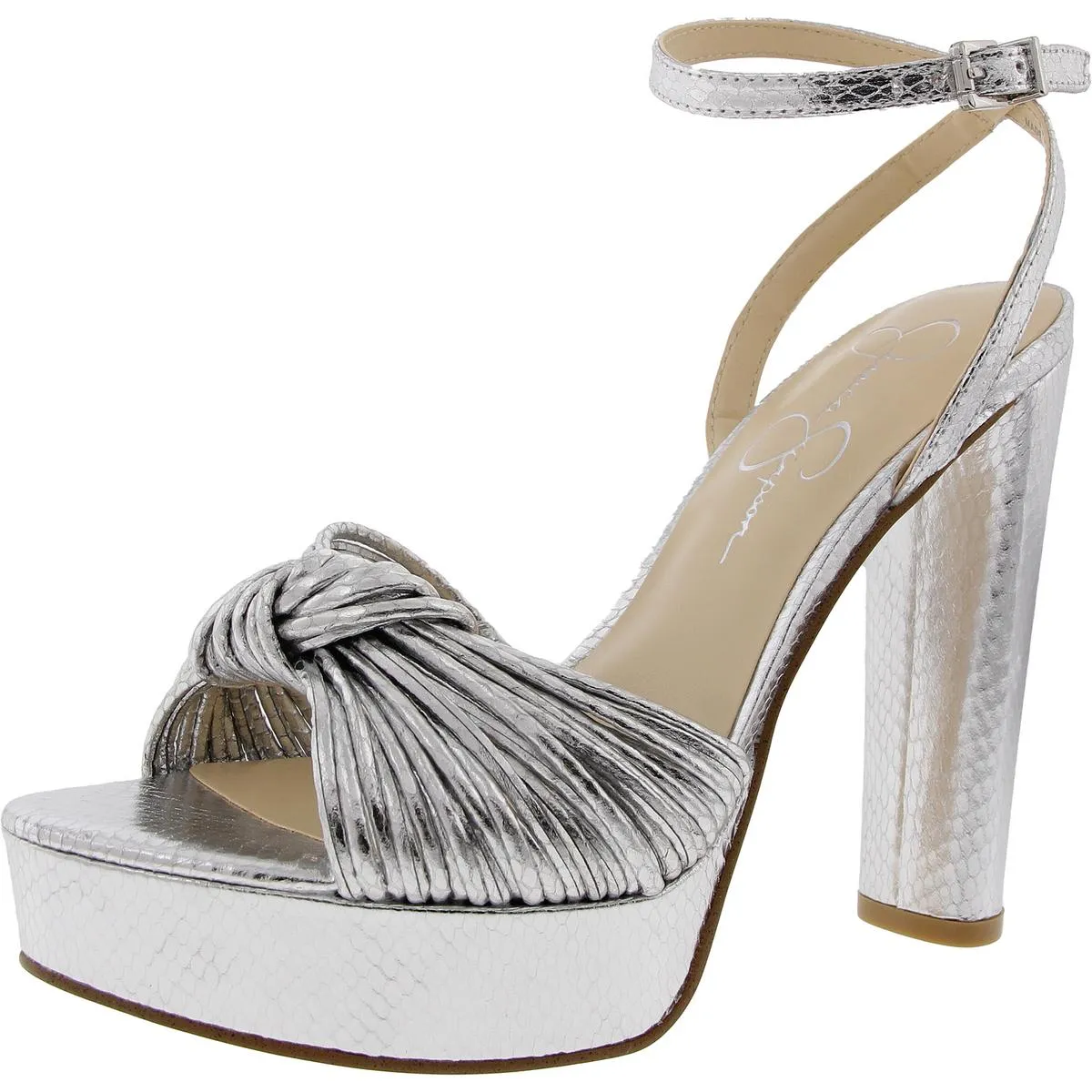Immie Womens Ankle Strap Platform Pumps
