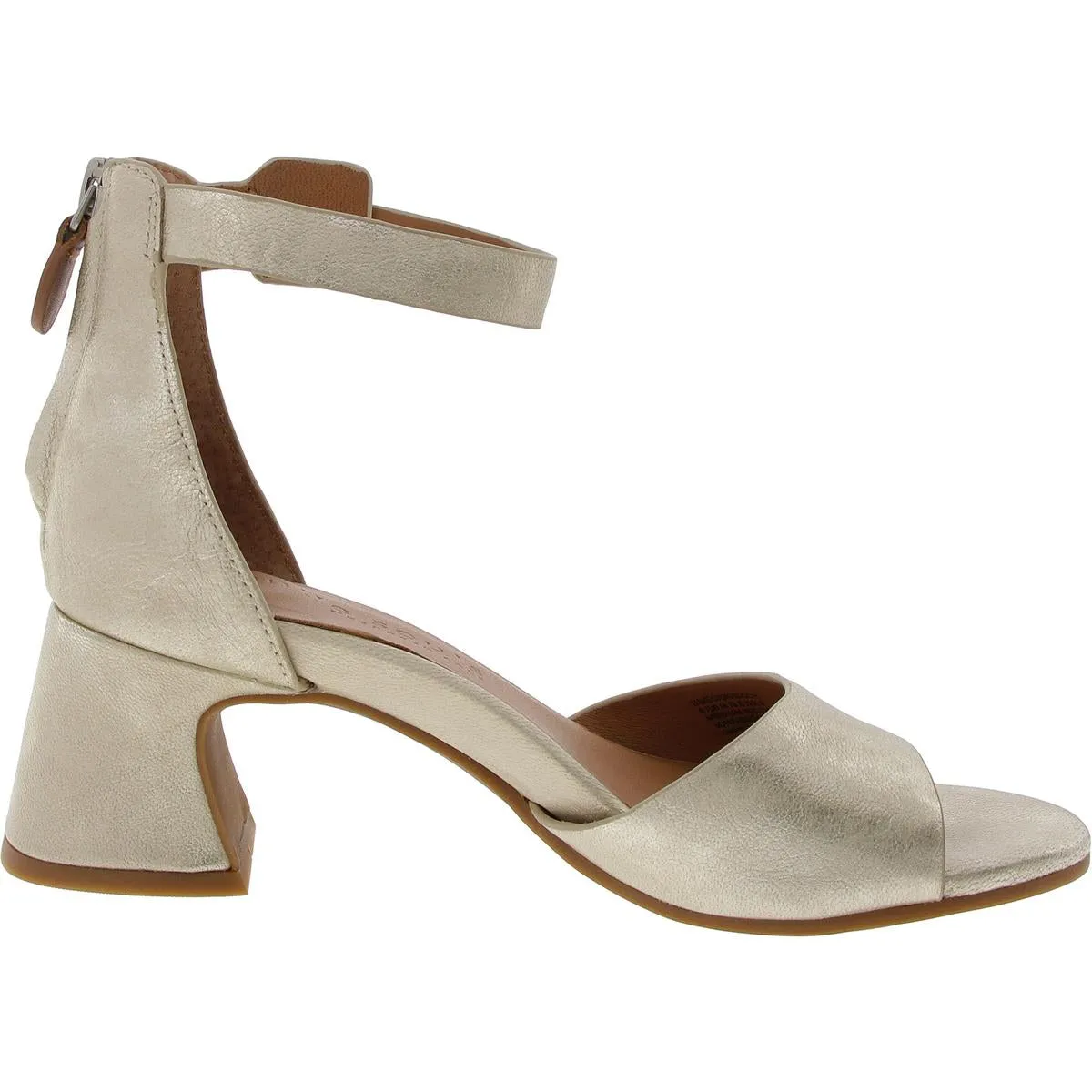 Iona Womens Metallic Leather Ankle Strap