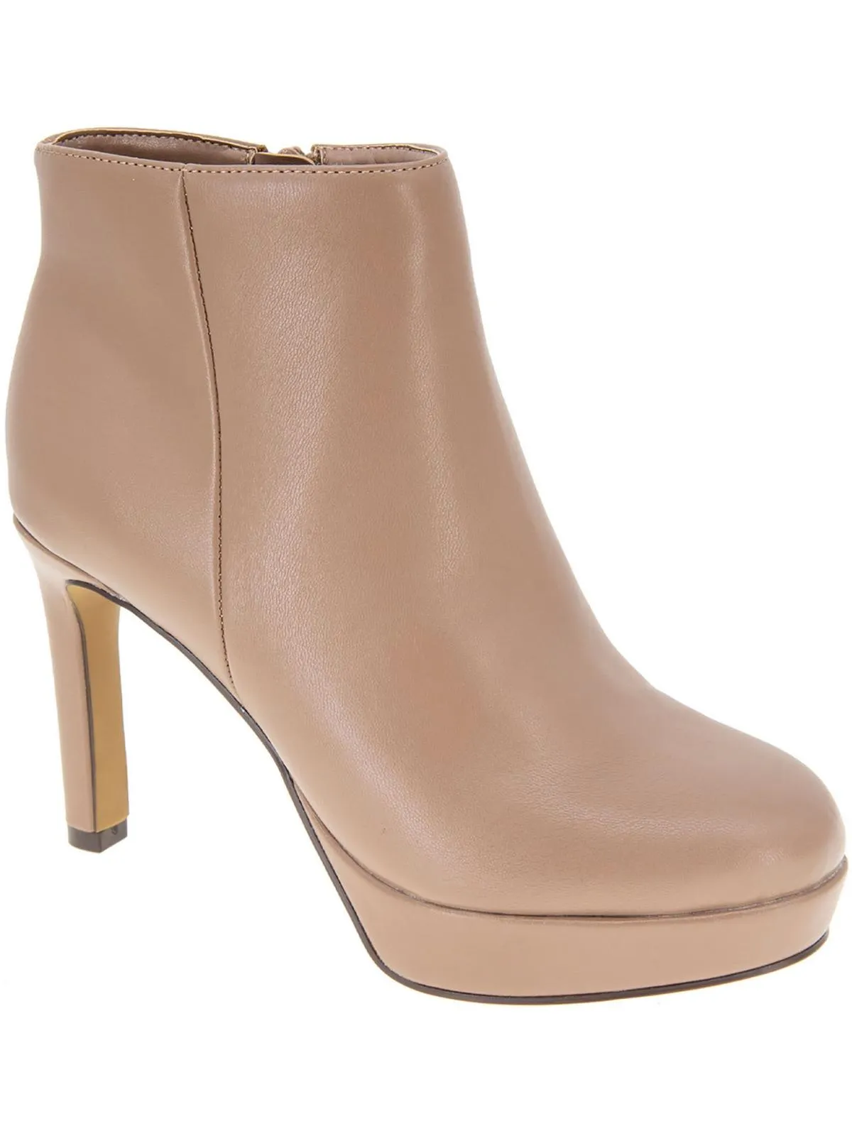 Jeanne Womens Faux Leather Ankle Boots
