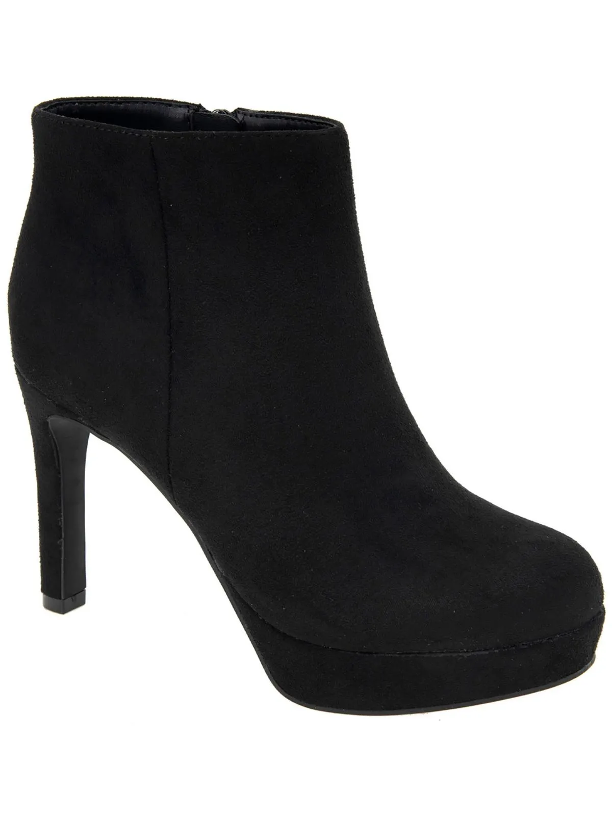 Jeanne Womens Faux Leather Ankle Boots