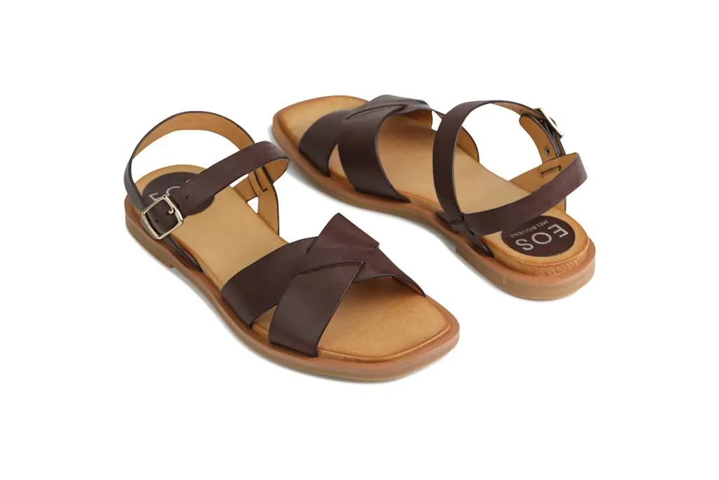 JEL LEATHER ANKLE STRAP SANDALS