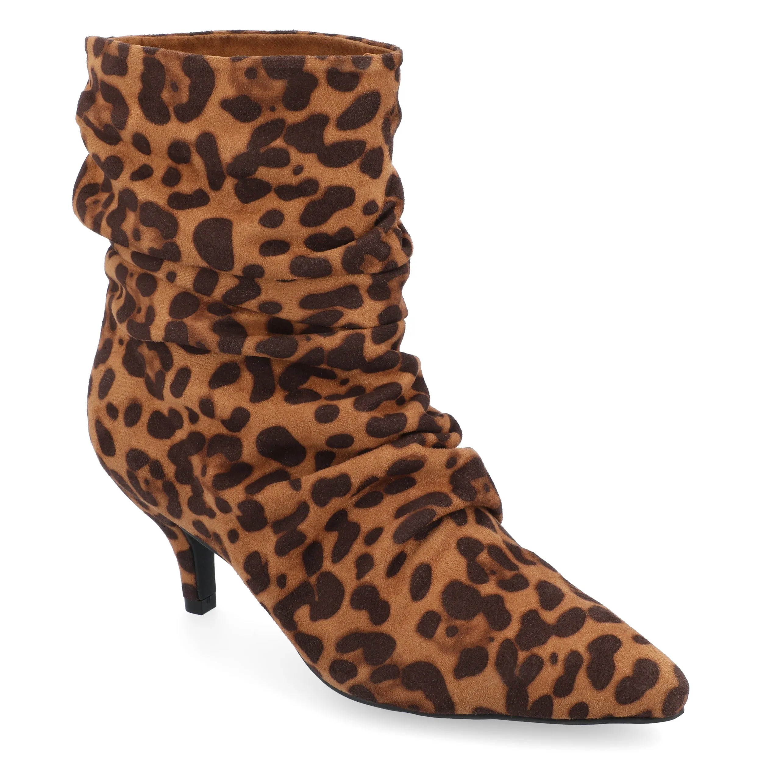 Journee Collection Womens Jo Tru Comfort Foam Pull On Kitten Heel Booties