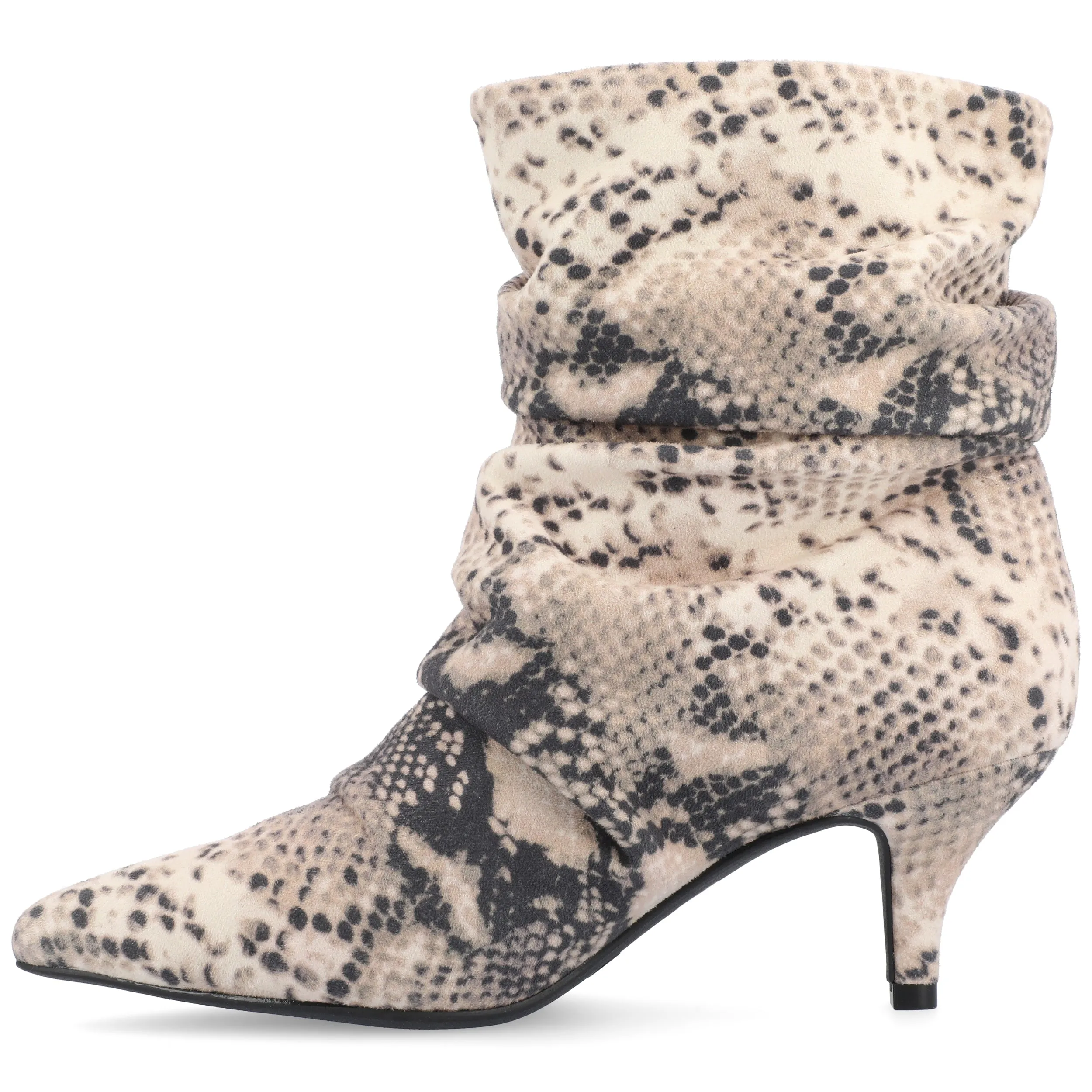 Journee Collection Womens Jo Tru Comfort Foam Pull On Kitten Heel Booties