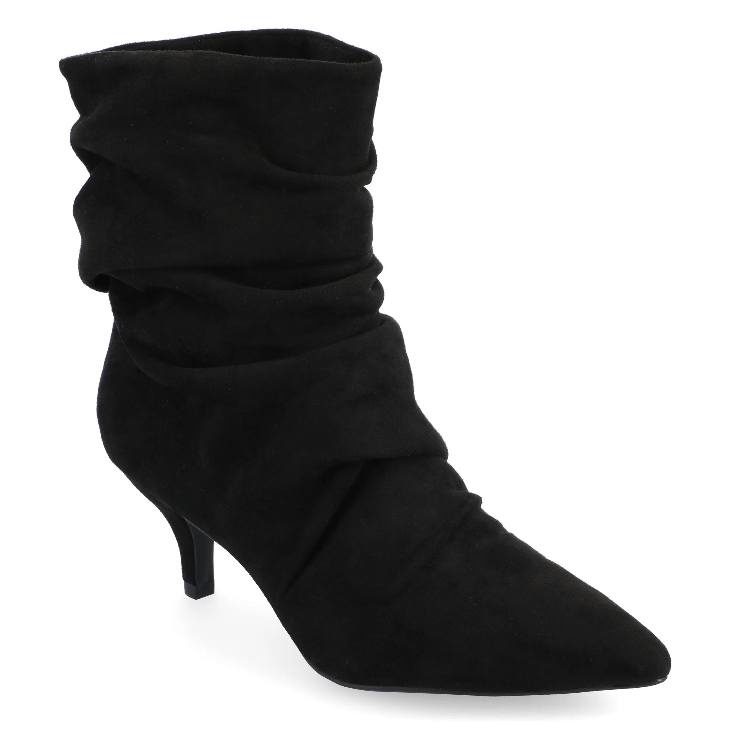 Journee Collection Womens Jo Tru Comfort Foam Pull On Kitten Heel Booties