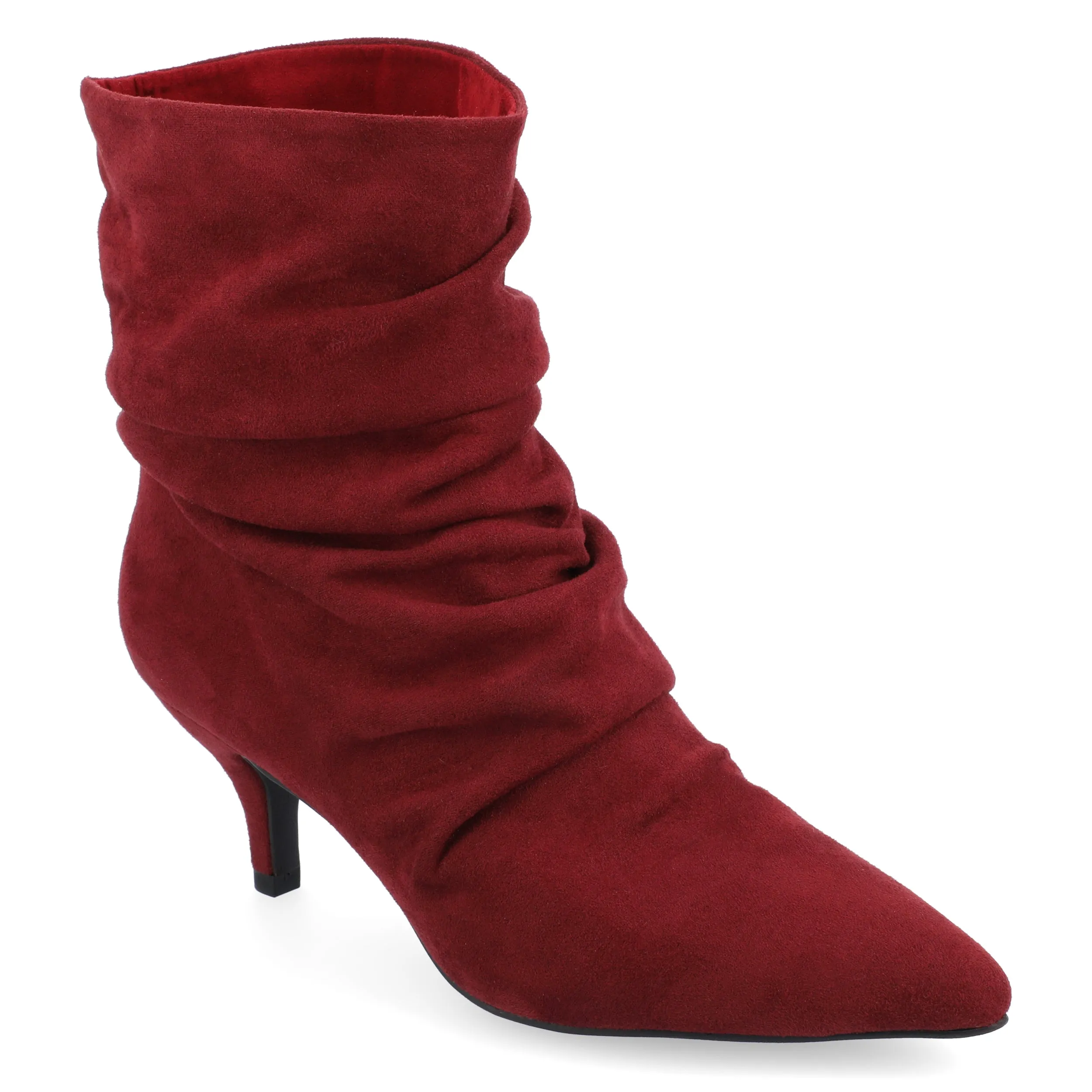 Journee Collection Womens Jo Tru Comfort Foam Pull On Kitten Heel Booties