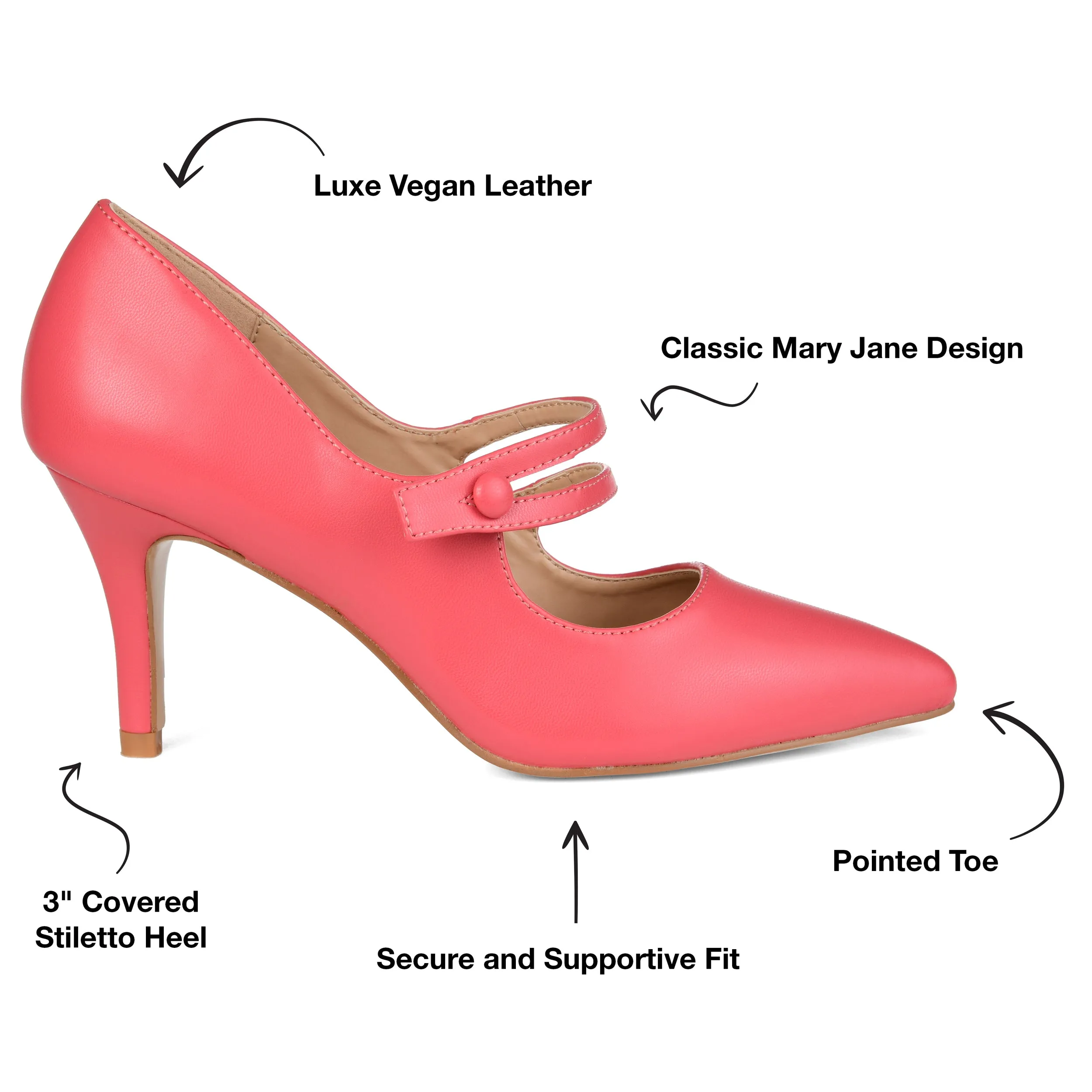 Journee Collection Women's Sidney Pump