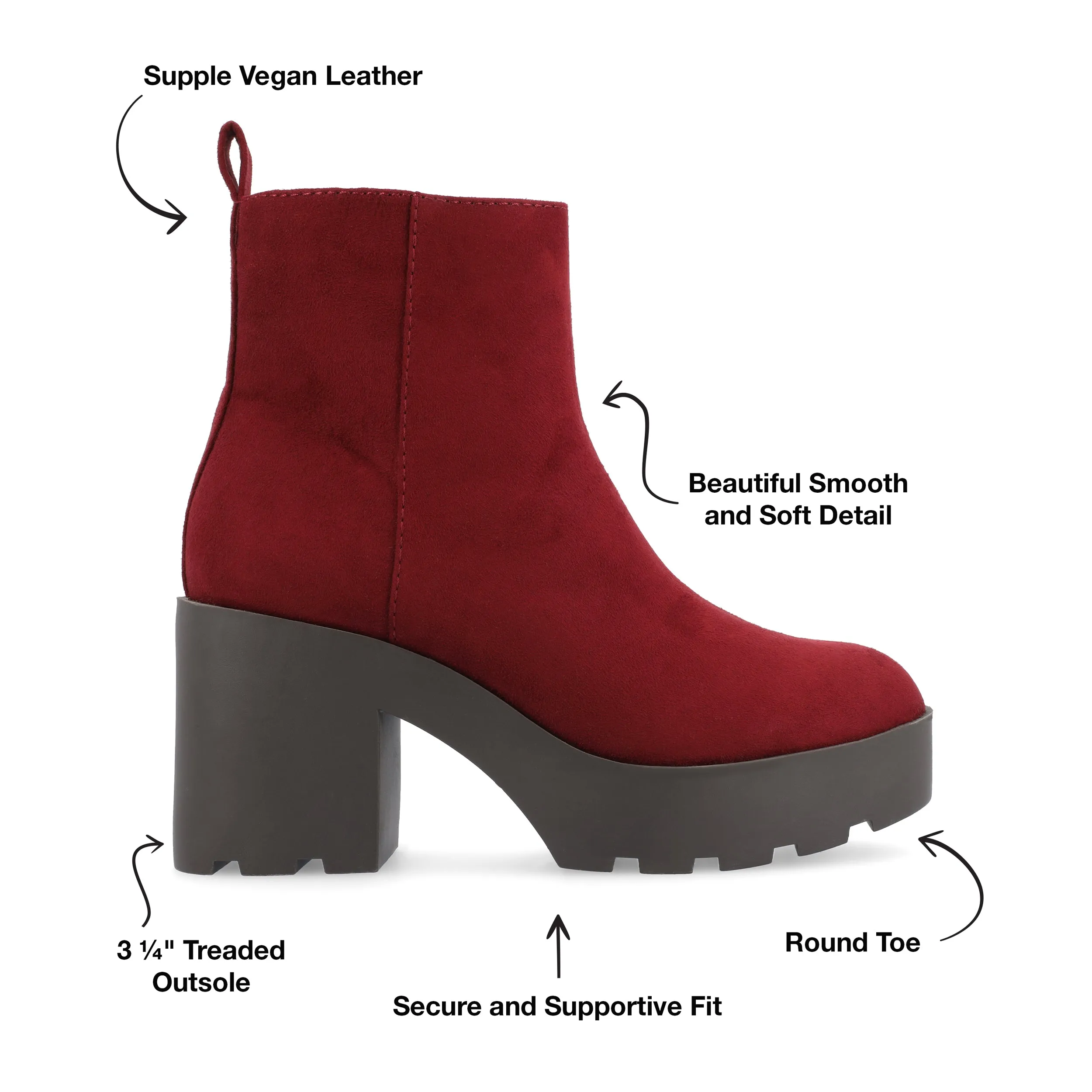 Journee Collection Women's Tru Comfort Foam Cassidy Booties