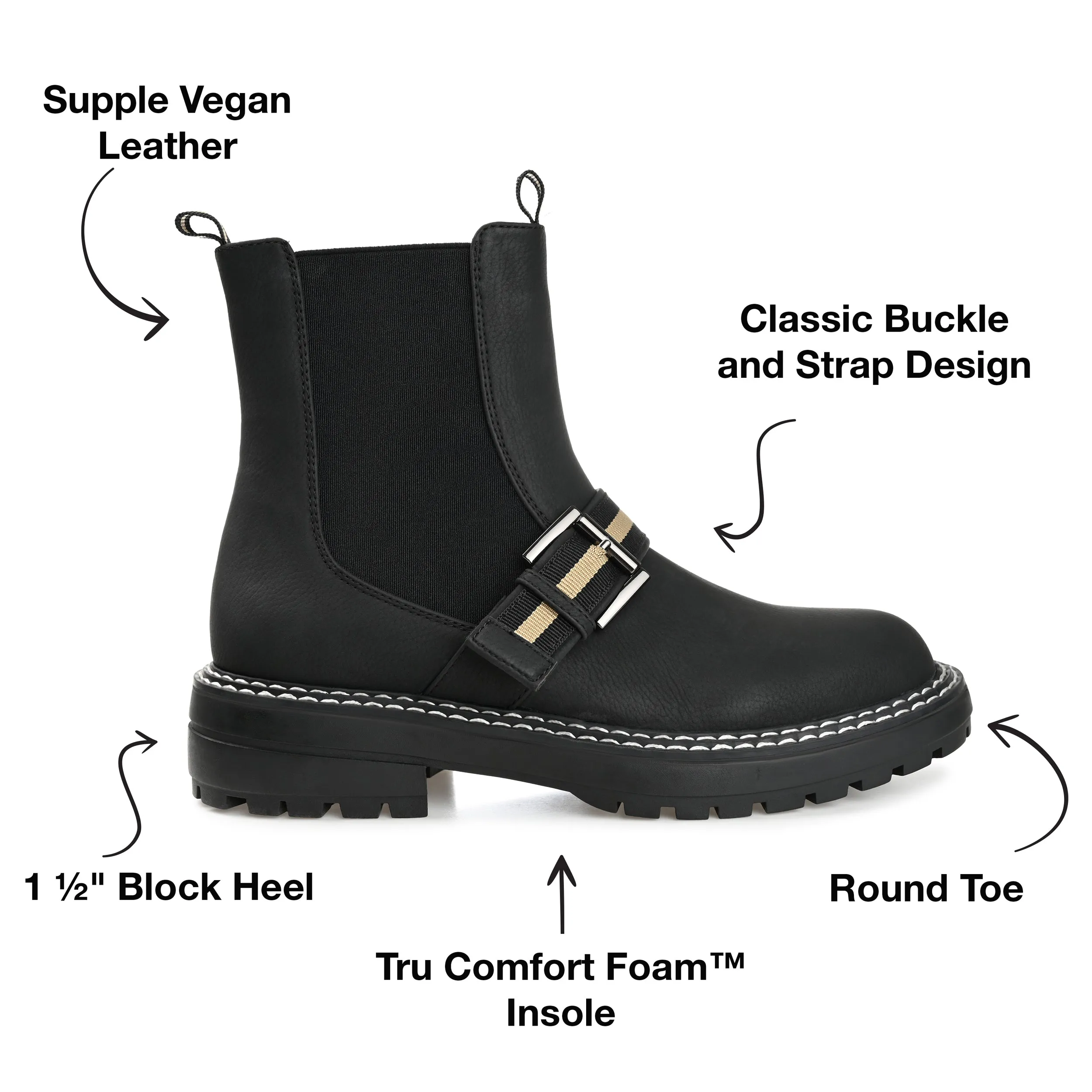 Journee Collection Women's Tru Comfort Foam Rilie Bootie