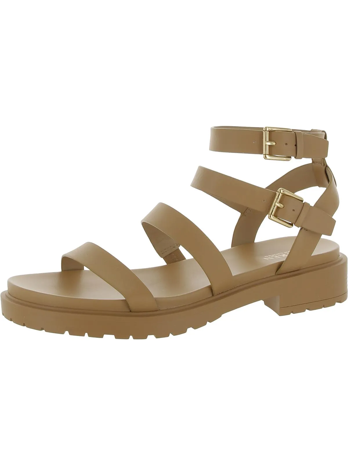 Kayleen Womens Leather Strappy Ankle Strap