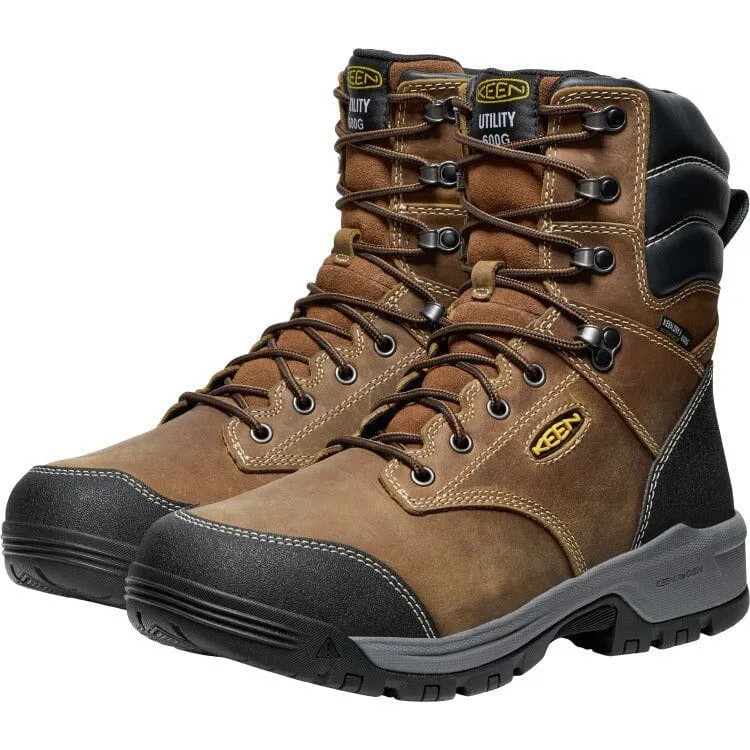 KEEN EVANSTON 8" INSULATED WATRPROOF SOFT TOE BOOT MEN'S MEDIUM AND WIDE