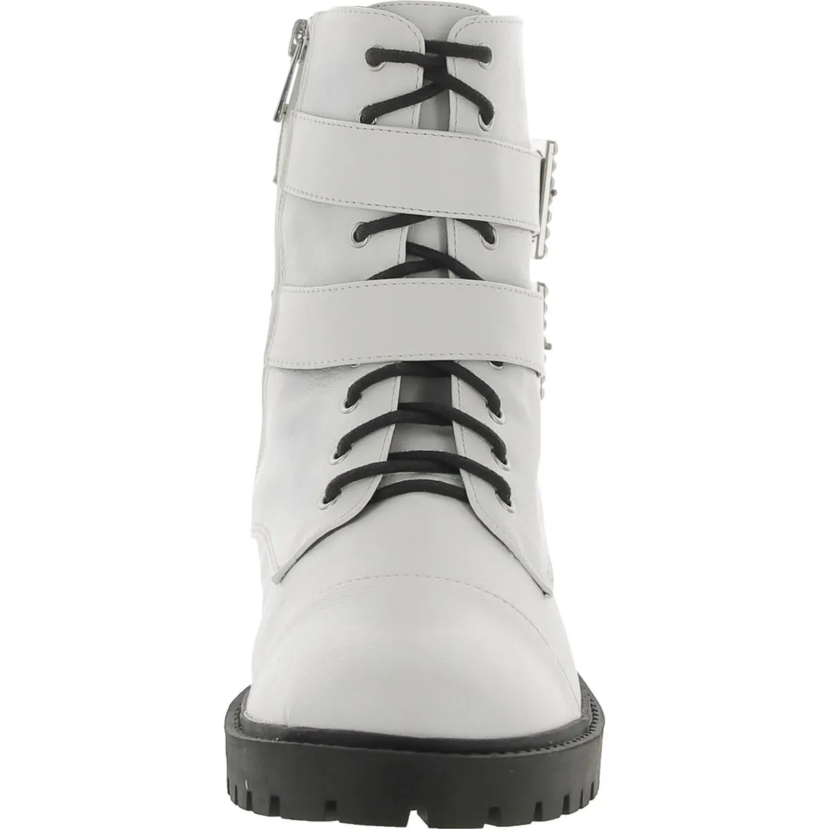 Kerina Womens Faux Leather Ankle Boots