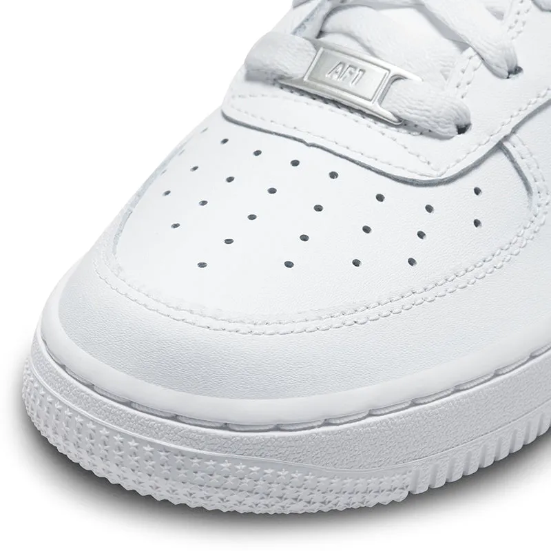 Kid's Grade School Air Force 1 LE White/White/White