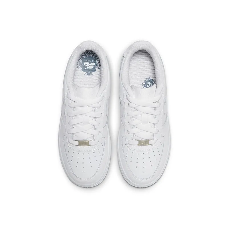 Kid's Grade School Air Force 1 LE White/White/White