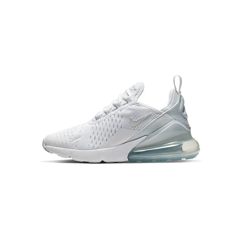 Kid's Grade School Air Max 270 White/White/Silver