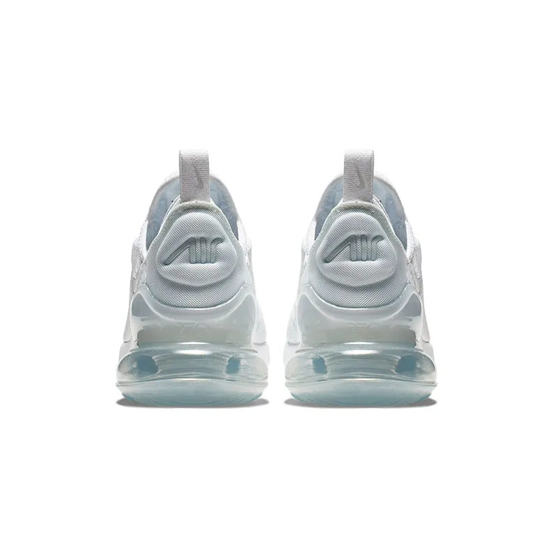 Kid's Grade School Air Max 270 White/White/Silver