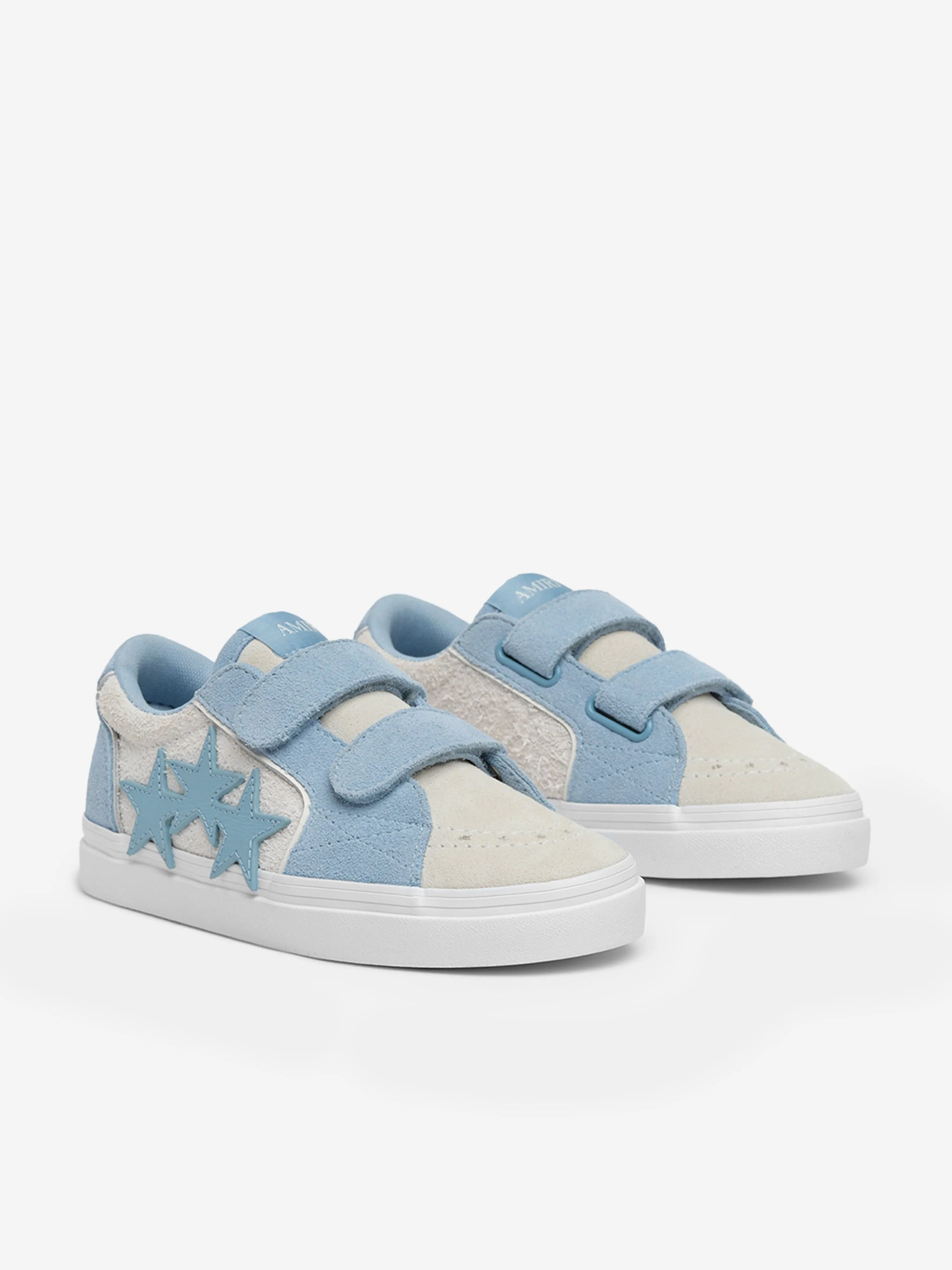 Kids Leather Sunset Skate Low Trainers in Blue