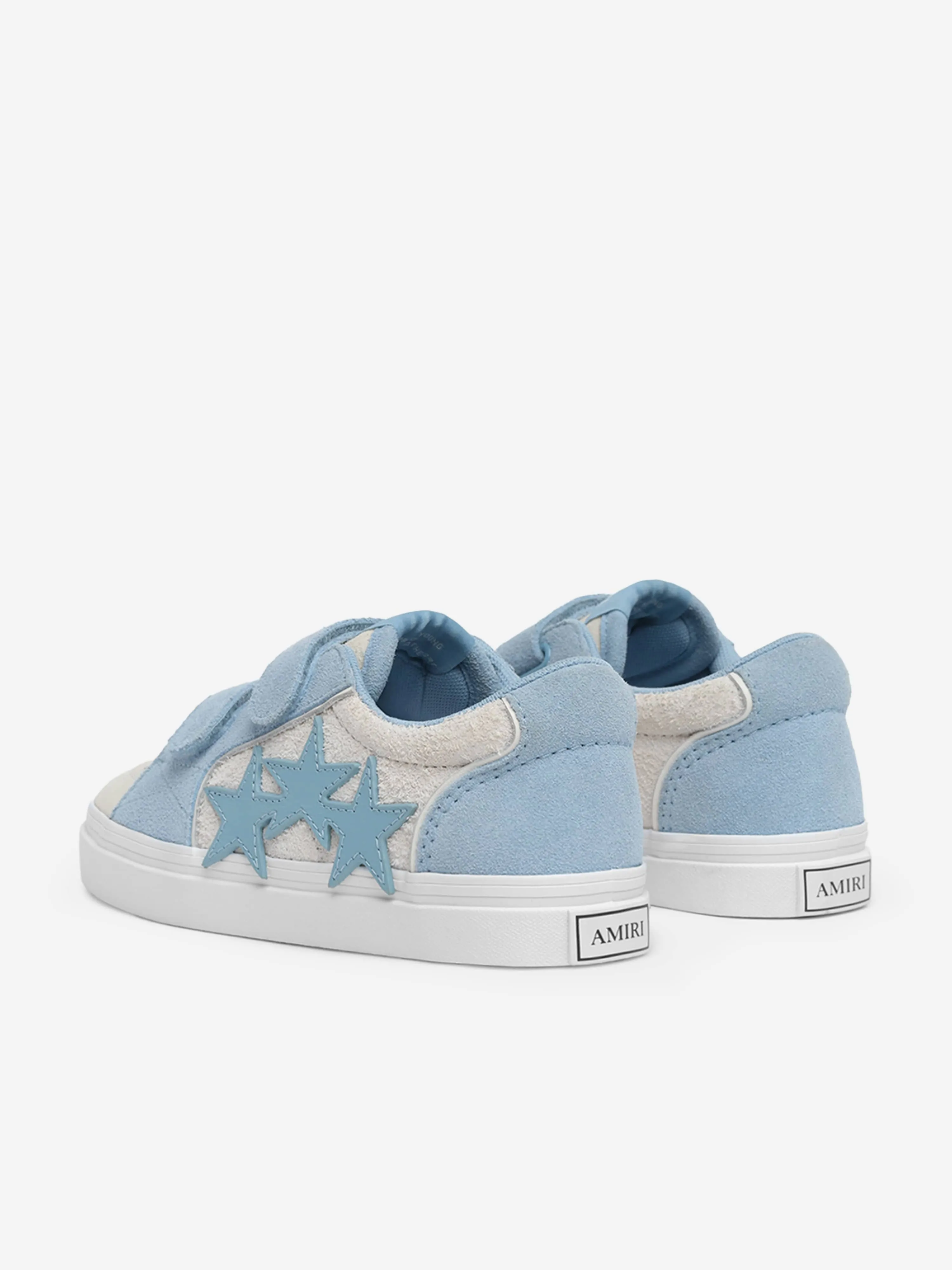 Kids Leather Sunset Skate Low Trainers in Blue