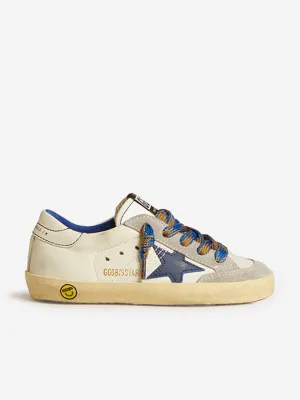 Kids Leather Super-Star Penstar Classic Trainers in White
