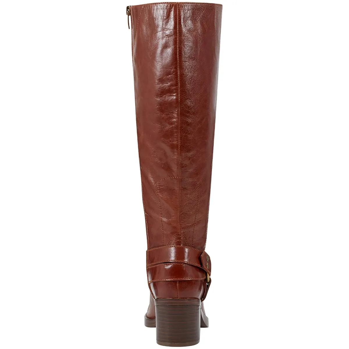 LAILE Womens Leather Zipper Knee-High Boots