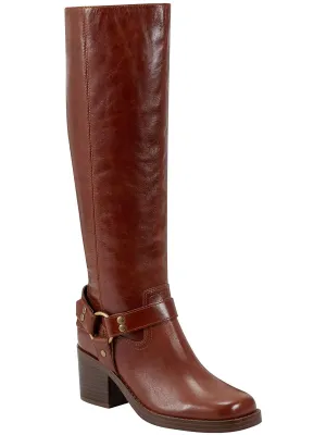 LAILE Womens Leather Zipper Knee-High Boots