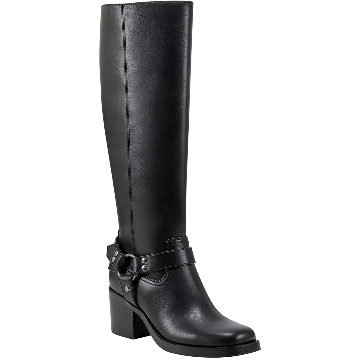 LAILE Womens Leather Zipper Knee-High Boots