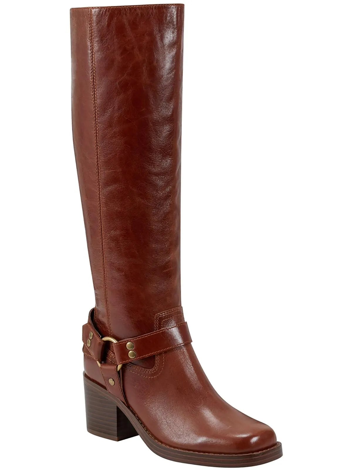 LAILE Womens Leather Zipper Knee-High Boots